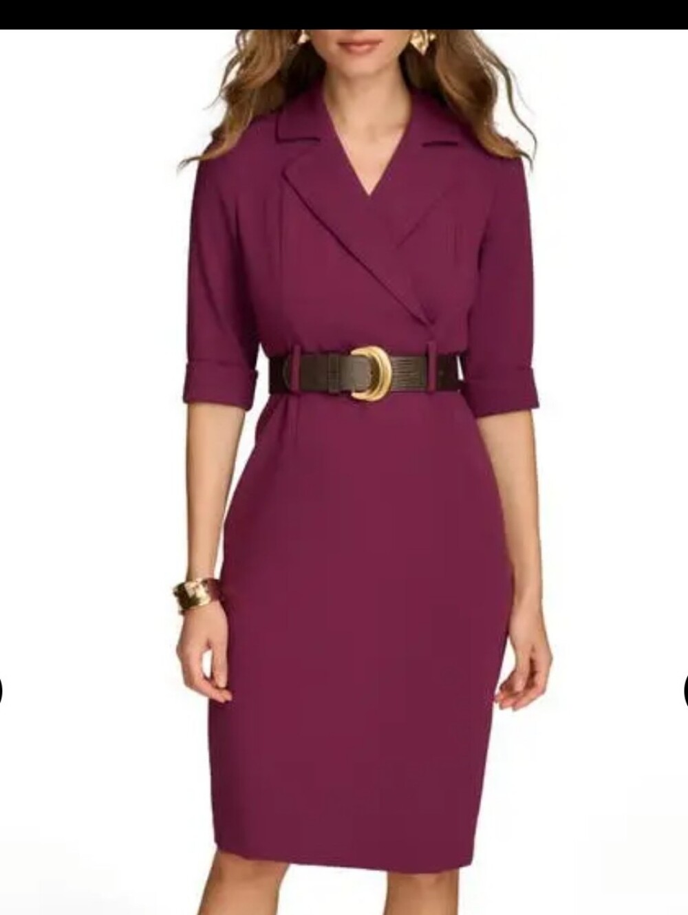 Donna Karan New York Belted Dress, Size 12. NWT - Picture 6 of 13